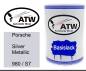 Preview: Porsche, Silver Metallic, 980 / S7: 500ml Lackdose, von ATW Autoteile West.